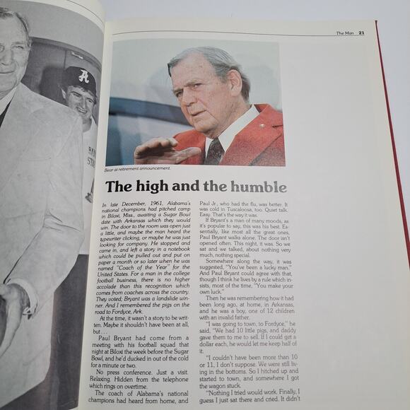 Remembering Bear: the life of Coach Paul 'Bear' Bryant 1983 Vintage Book - Picture 5 of 10